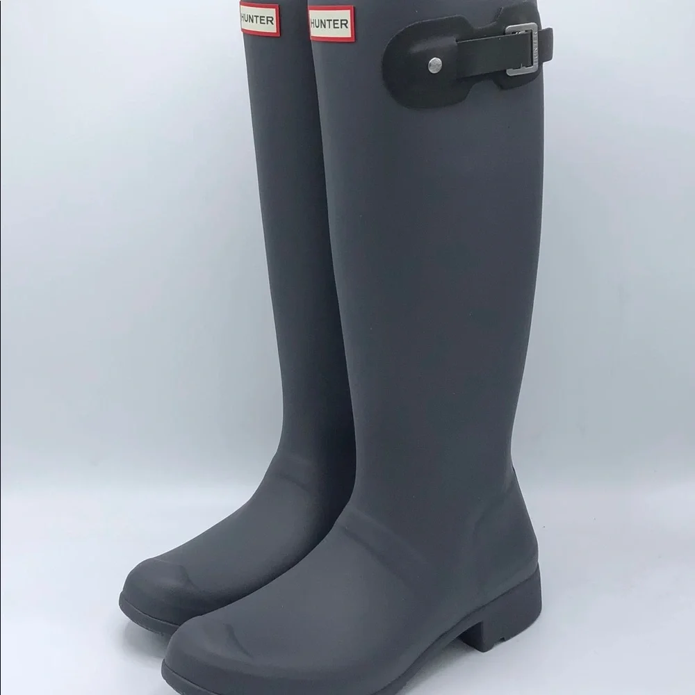 9W - NEW Hunter Original Tour‎ Foldable Tall Rain Boots WFT1026RMA